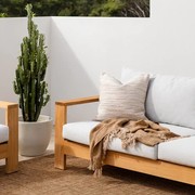 Baya Chandler In & Outdoor Cushion - Cumin | Warm Brown tones gallery detail image