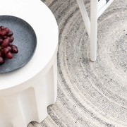 Baya Palm Cove Round Rug - Pumice | Indoor or Outdoor gallery detail image