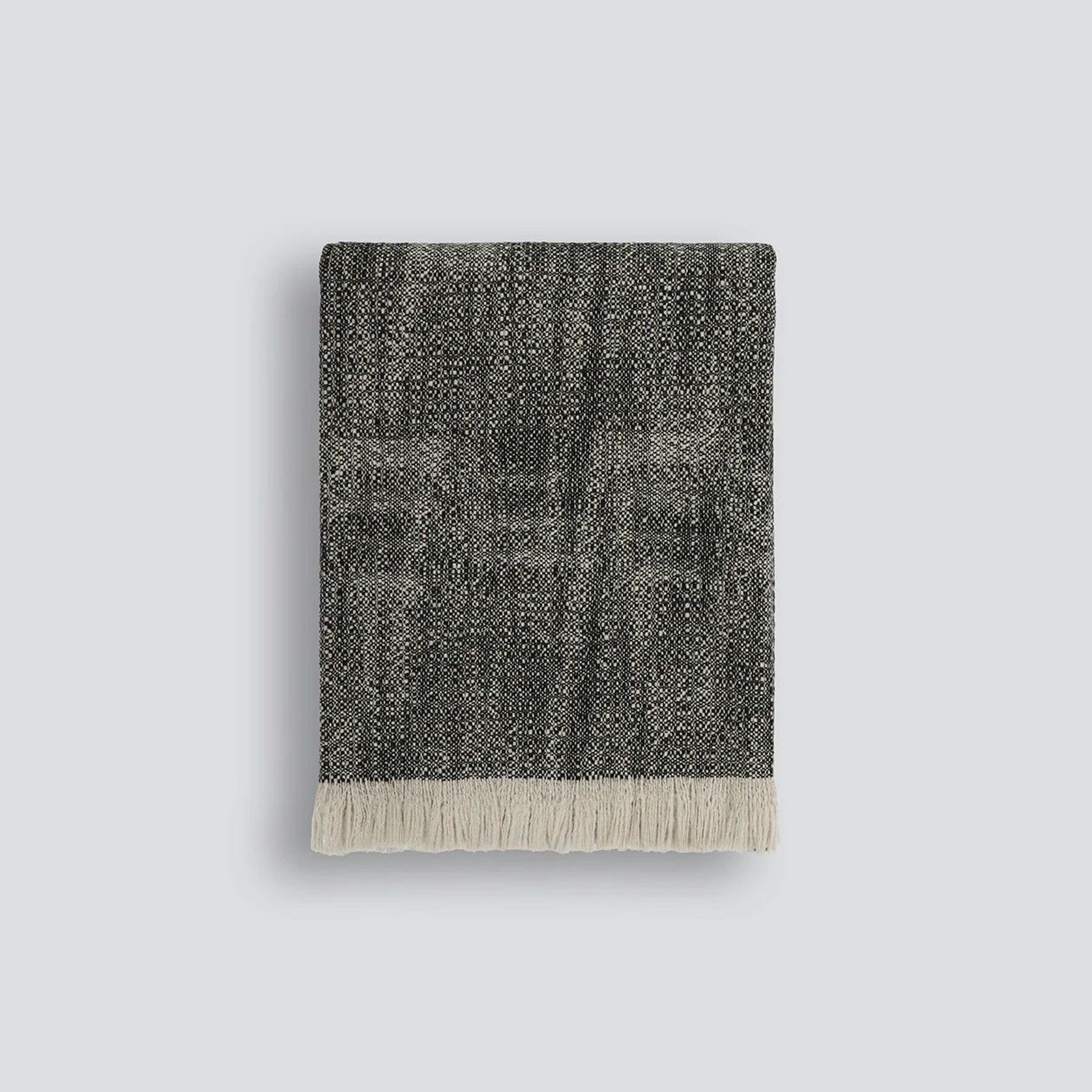 Baya Perendale Throw - Black | 100% Wool gallery detail image