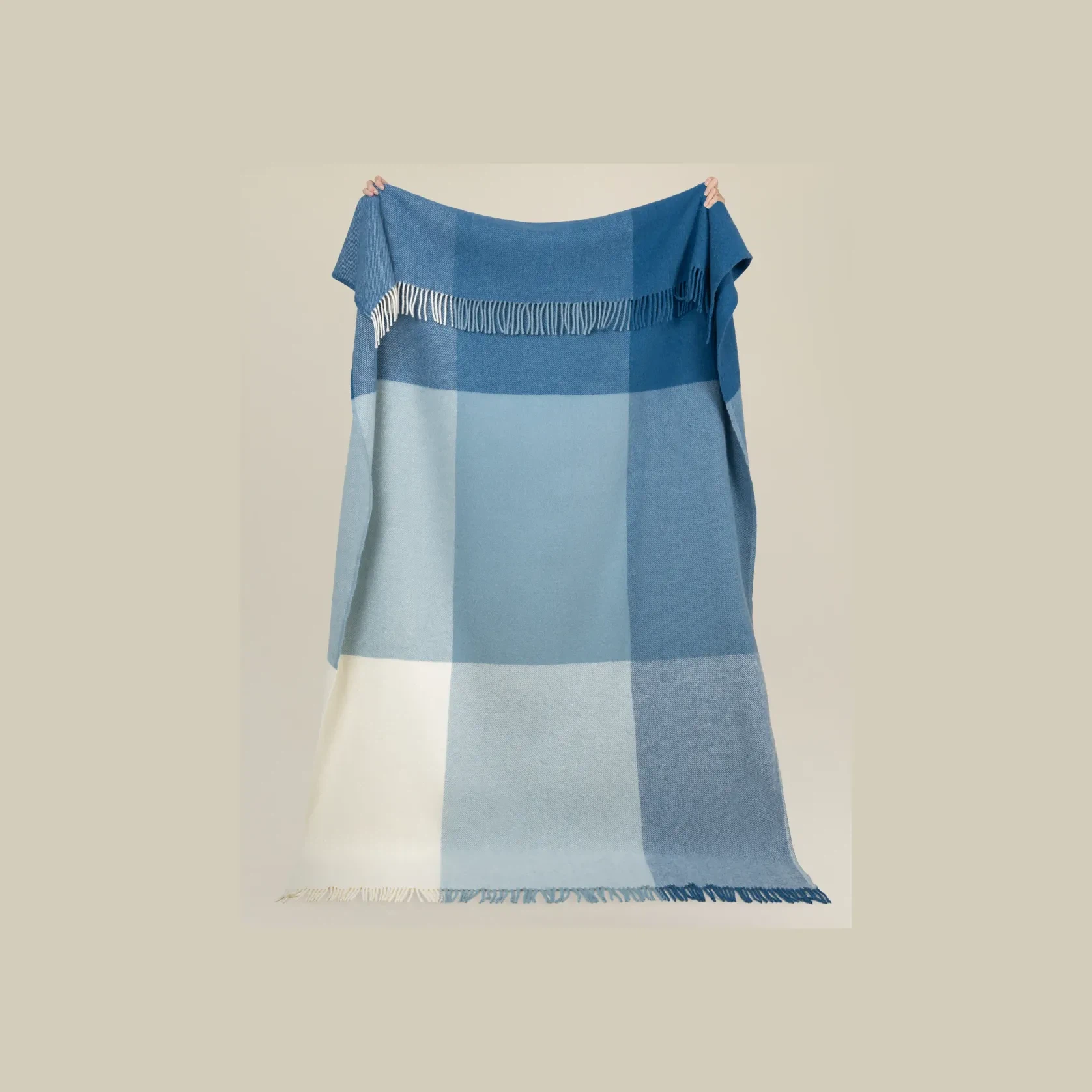 Weave Bayswater NZ Wool Throw Blanket - Breeze gallery detail image