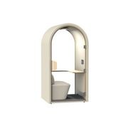 DUKE Single Seater Acoustic Office Silent Booth Pod - Beige gallery detail image