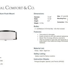 Visual Comfort Studio Bergen Flush Mount gallery detail image