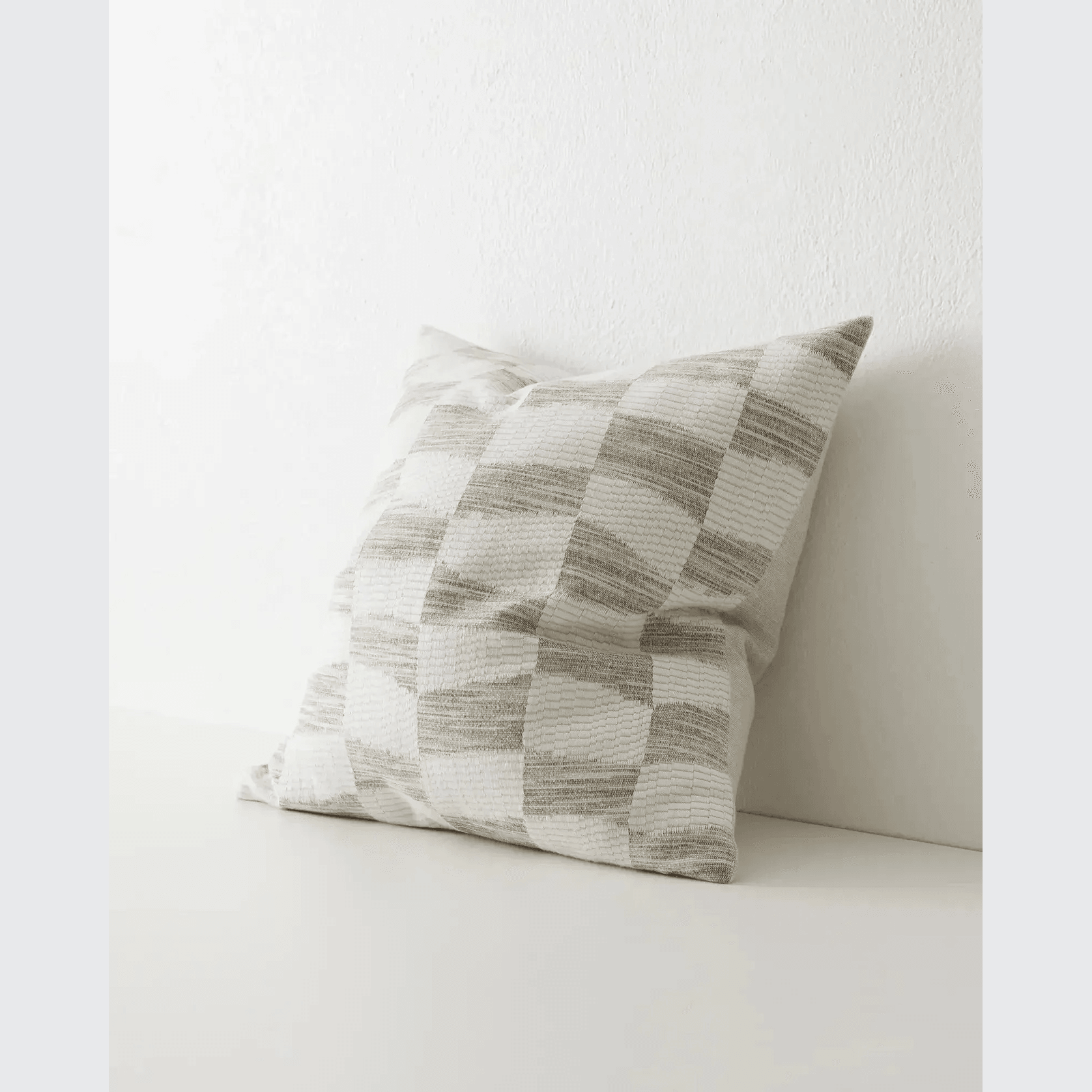 Weave Home Senso Cushion -Earth | Woven Check gallery detail image