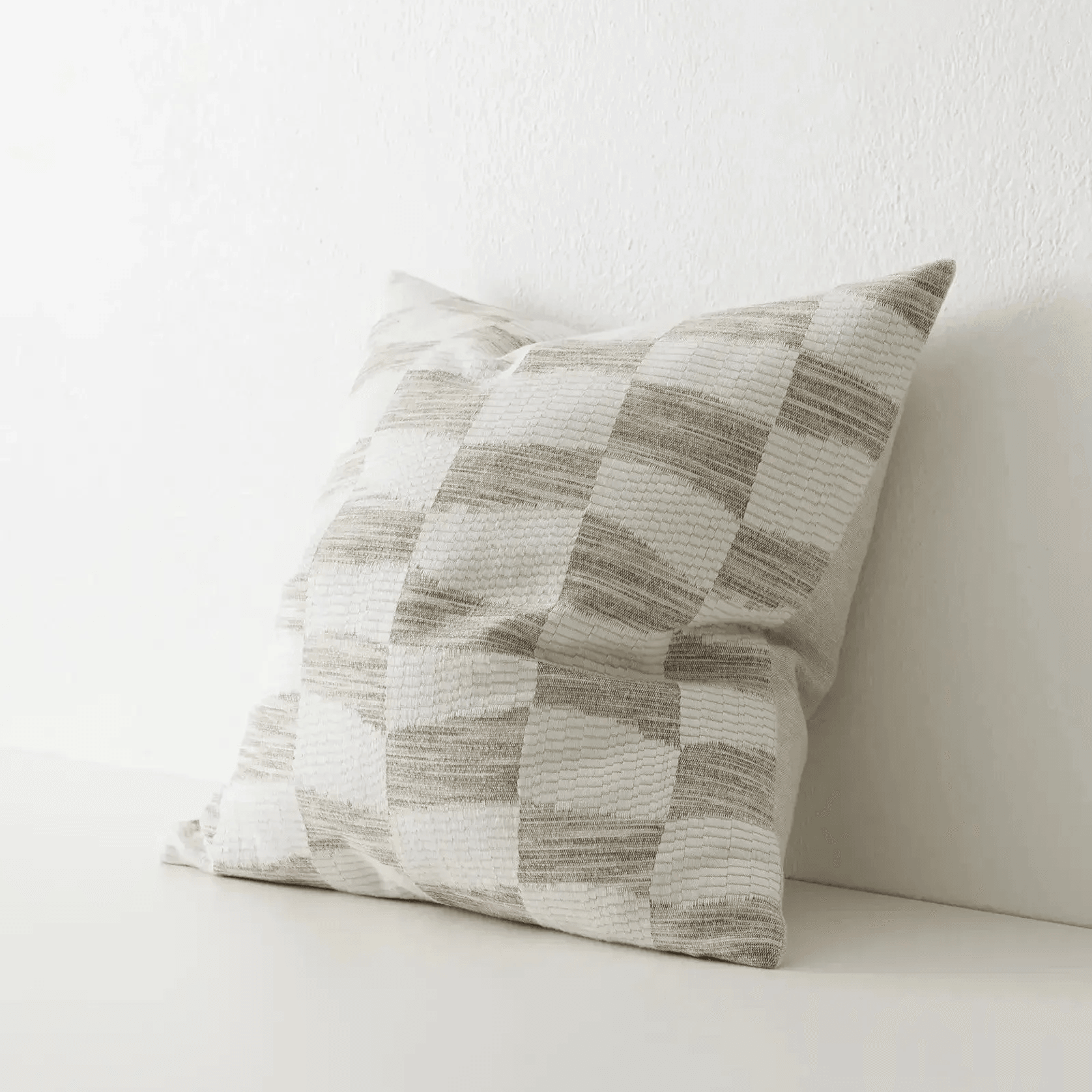 Weave Home Senso Cushion -Earth | Woven Check gallery detail image