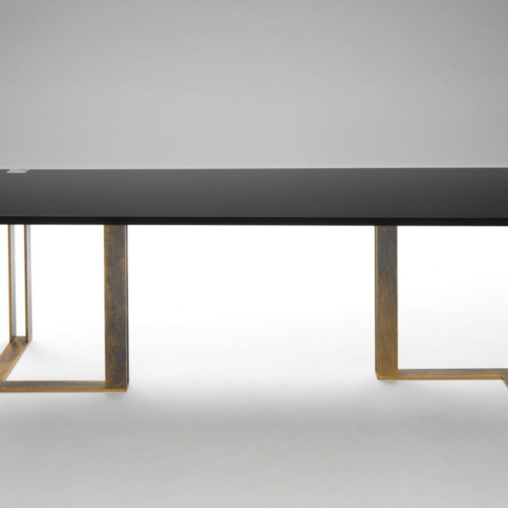 Black and Gold Dining Table gallery detail image