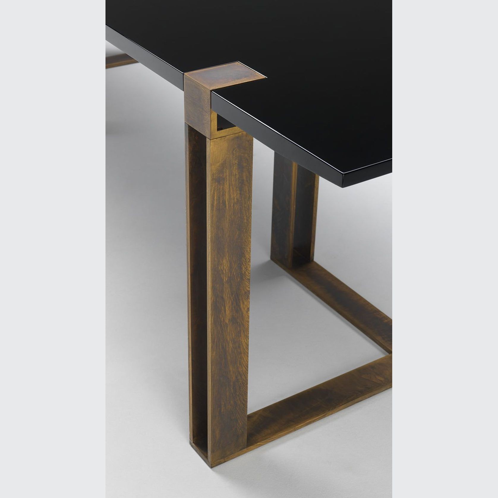 Black and Gold Dining Table gallery detail image