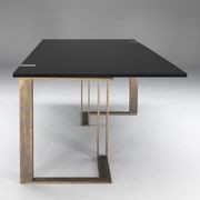 Black and Gold Dining Table gallery detail image