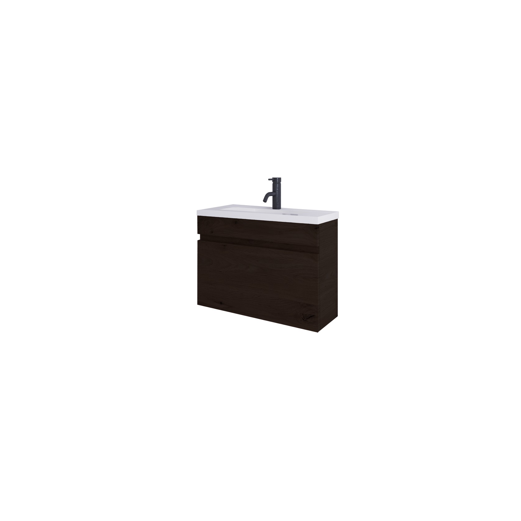 Code Lux 600 Slim Single Drawer Vanity Range - 5 Colours gallery detail image