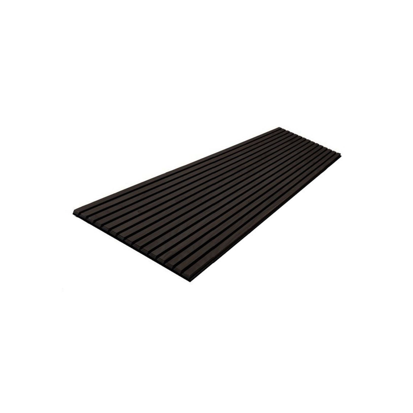 WOODFLEX Flexible Acoustic Wood Slat Wall Panel, Black Veneer - 2400mm x 600mm gallery detail image