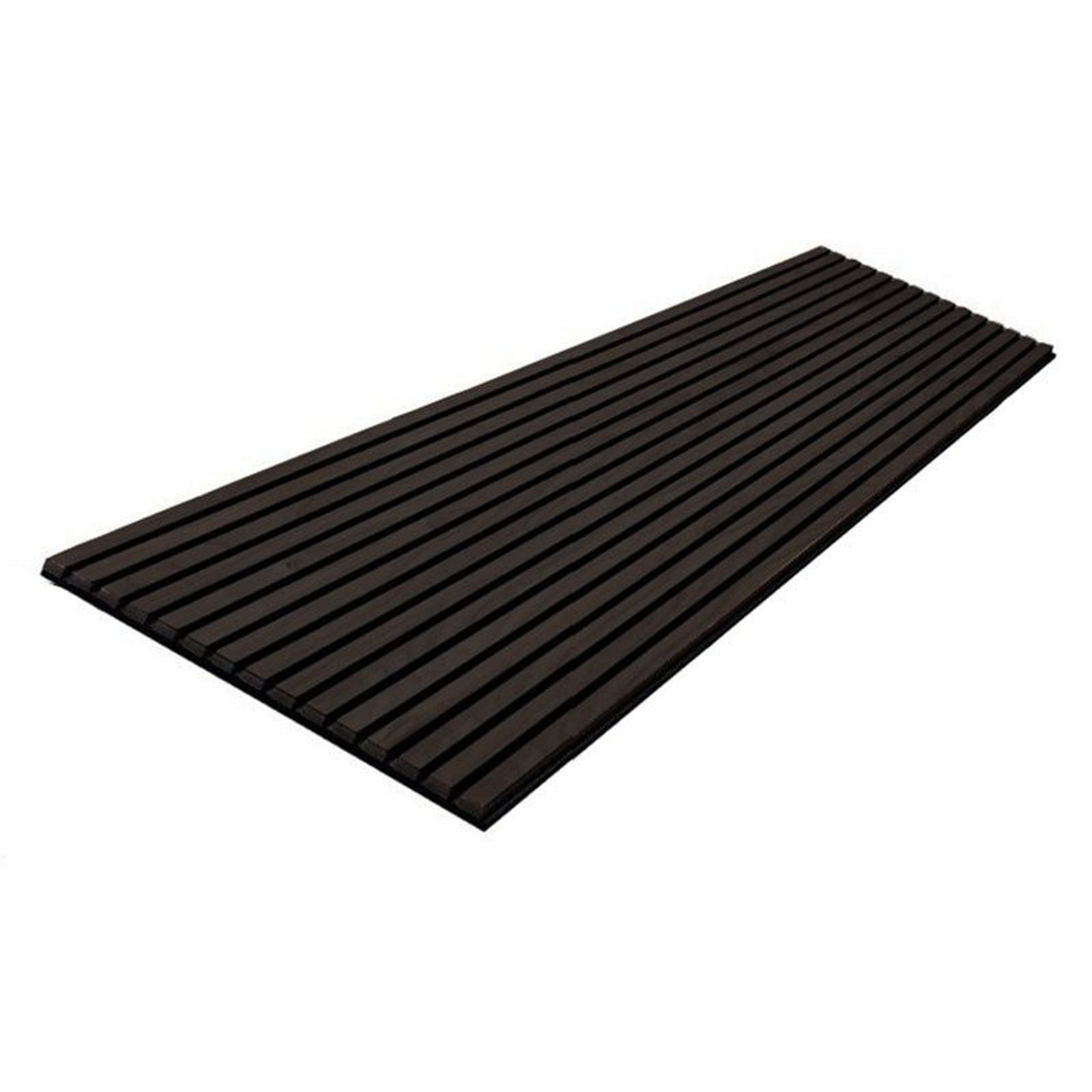 WOODFLEX Flexible Acoustic Wood Slat Wall Panel, Black Veneer - 2400mm x 600mm gallery detail image
