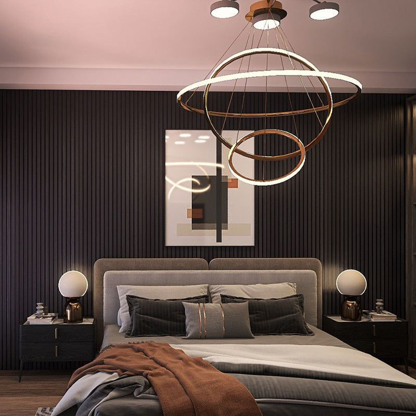 WOODFLEX Flexible Acoustic Wood Slat Wall Panel, Black Veneer - 2700mm x 600mm gallery detail image