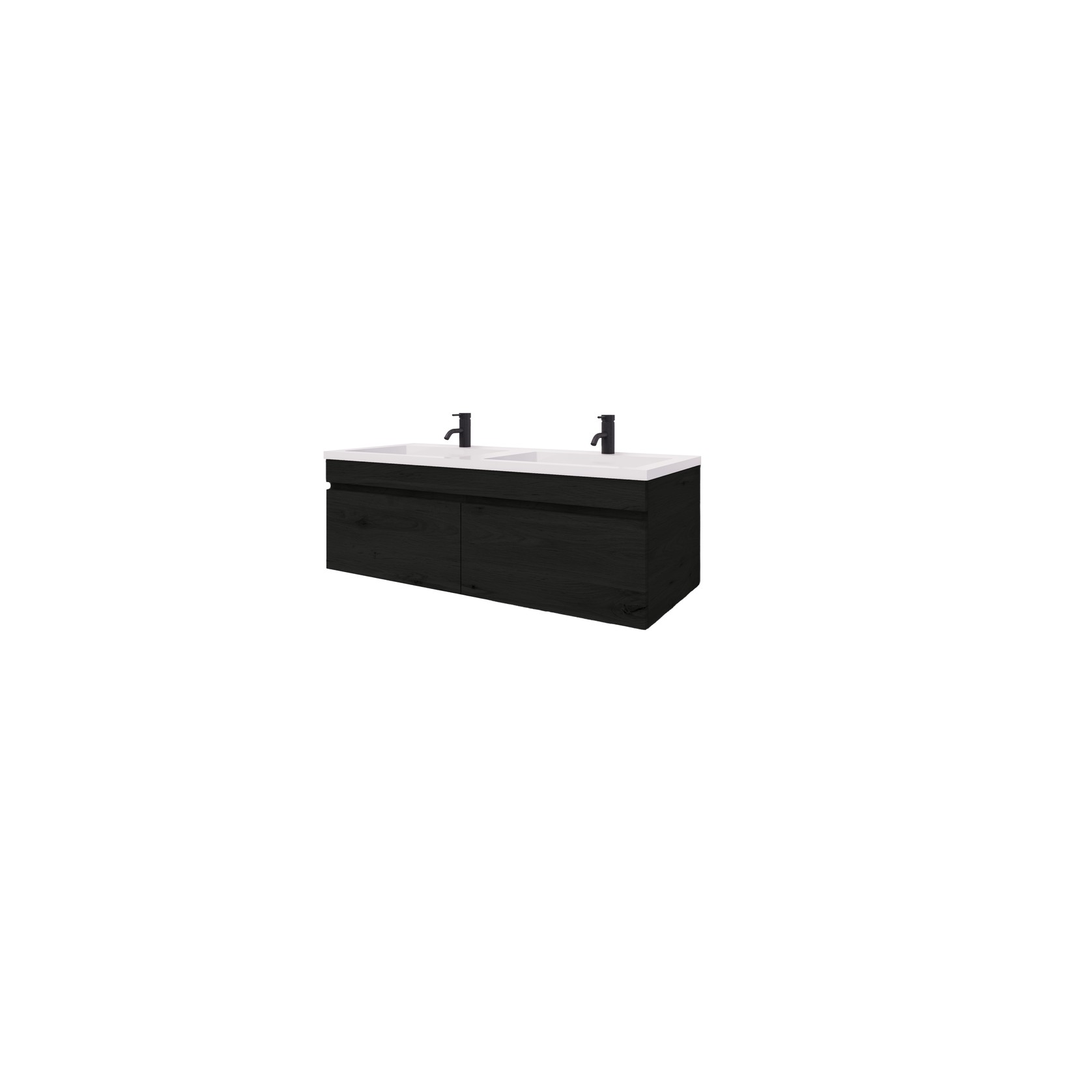 CODE LUX 1500 DOUBLE SINK 2 DRAWER VANITY - 5 COLOURS gallery detail image