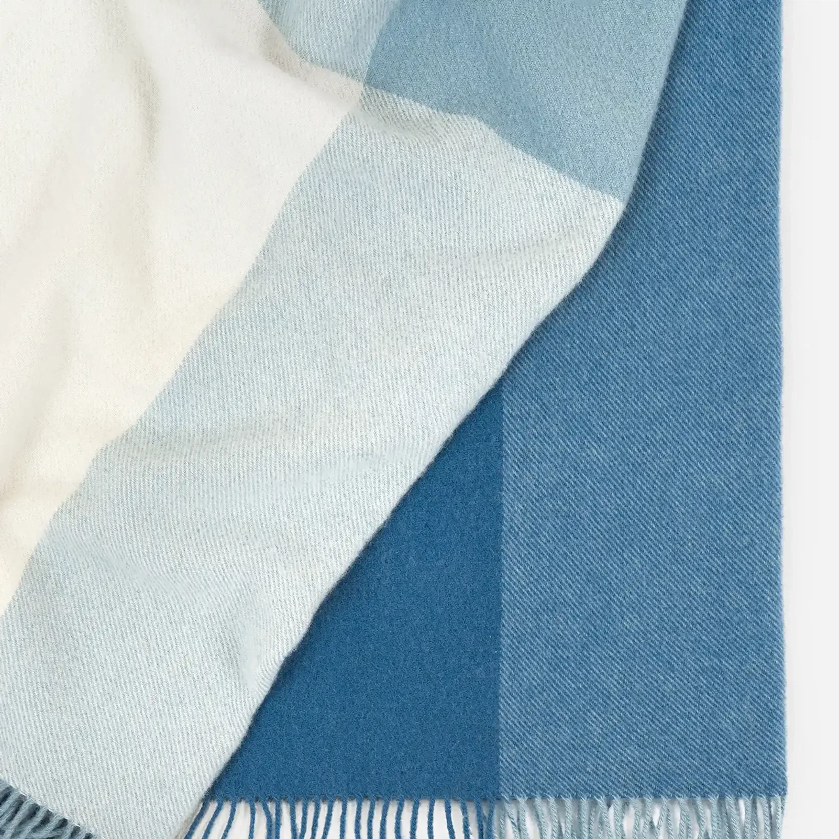 Weave Bayswater NZ Wool Throw Blanket - Breeze gallery detail image