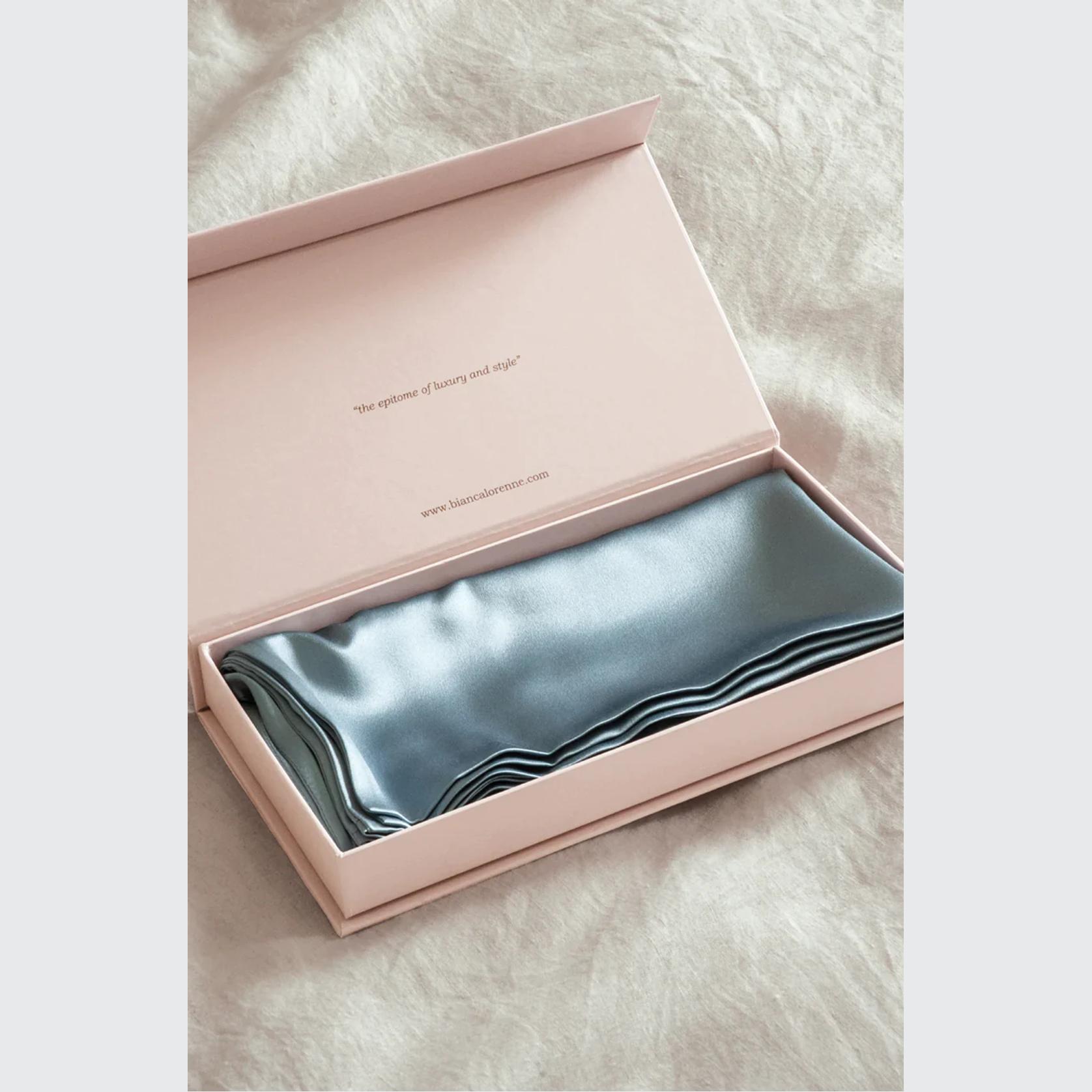 Silk Pillowcase with Gift Box - Sky | Bianca Lorenne gallery detail image