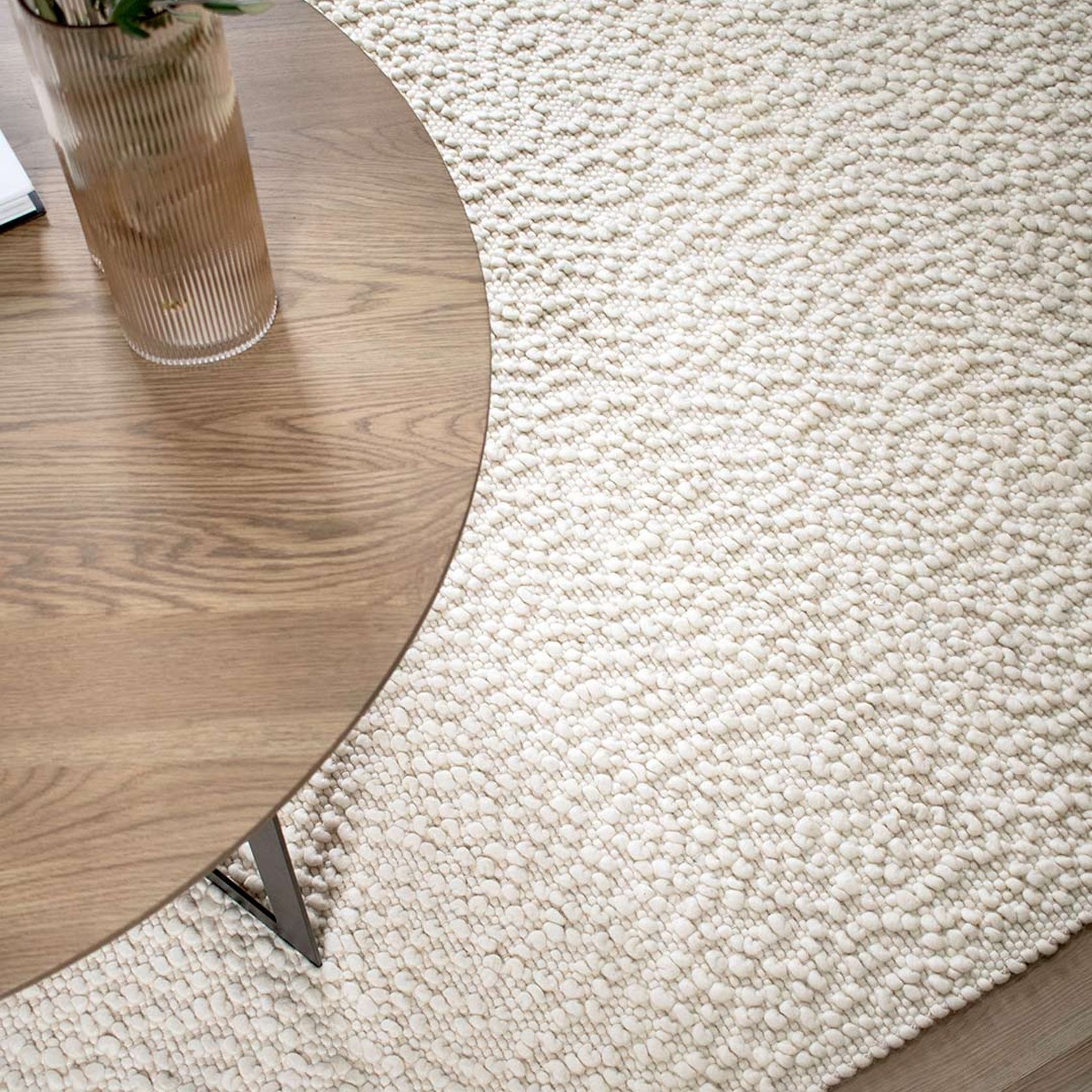 Boucle Rug | Ivory gallery detail image