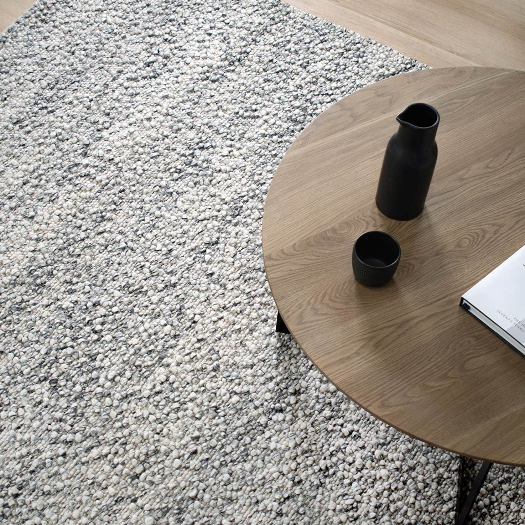 Boucle Rug | Smoke gallery detail image