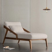 Ella Boucle Upholstered Mid-Century Chaise gallery detail image