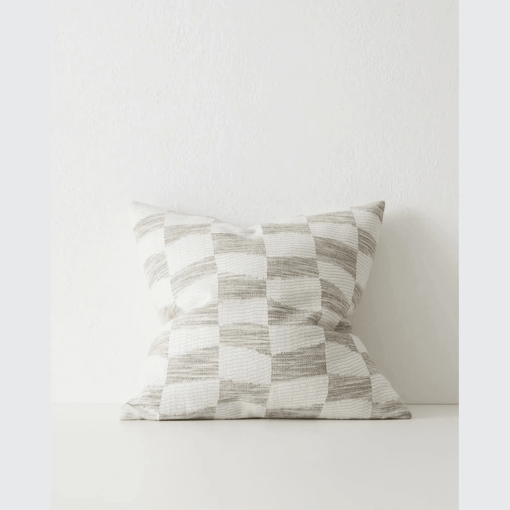 Weave Home Senso Cushion -Earth | Woven Check gallery detail image