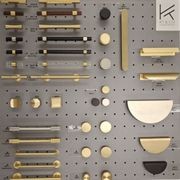 Kitchen handles display board -Brass collection gallery detail image