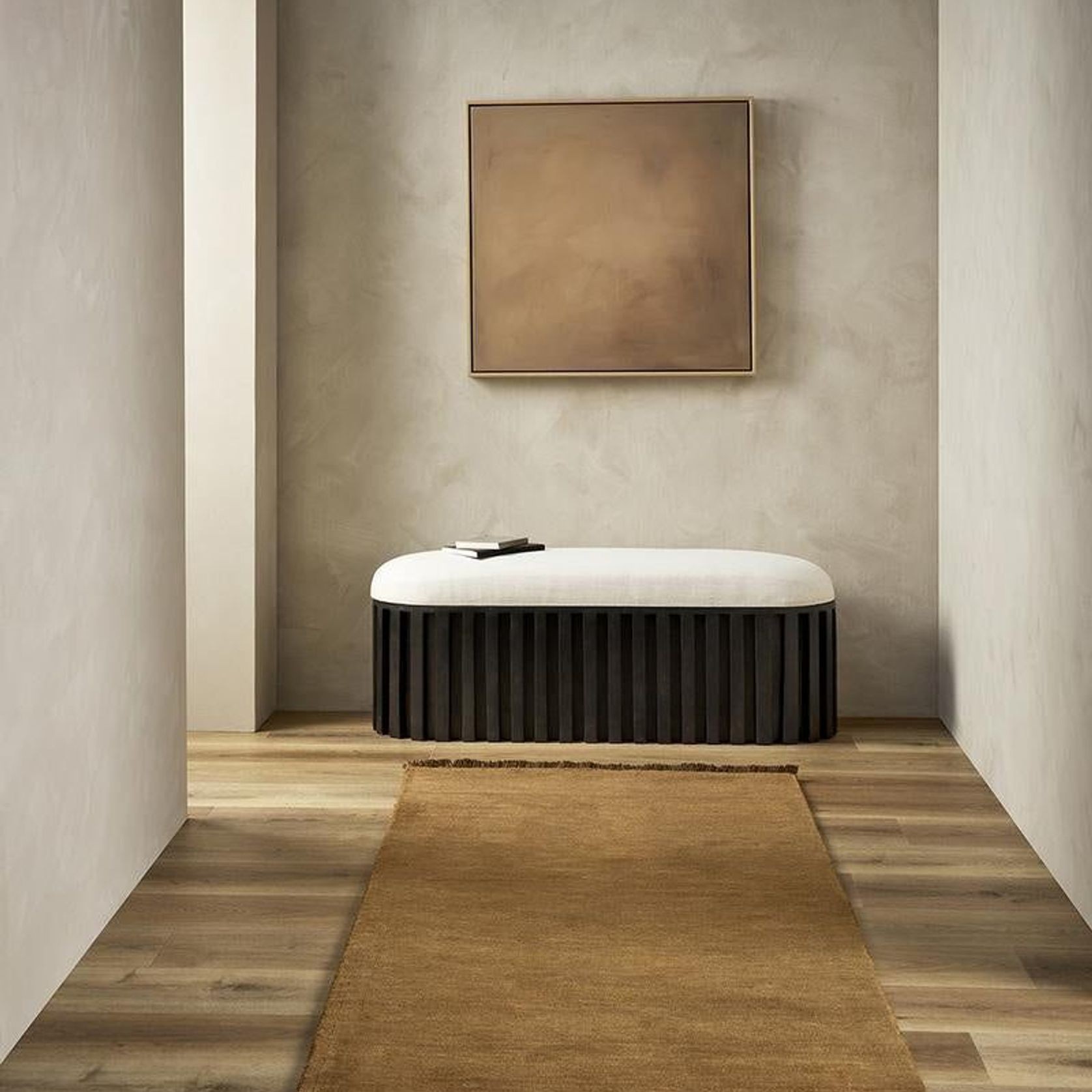 Baya Sandringham 100% NZ Wool Floor Runner Rug  - Pecan gallery detail image