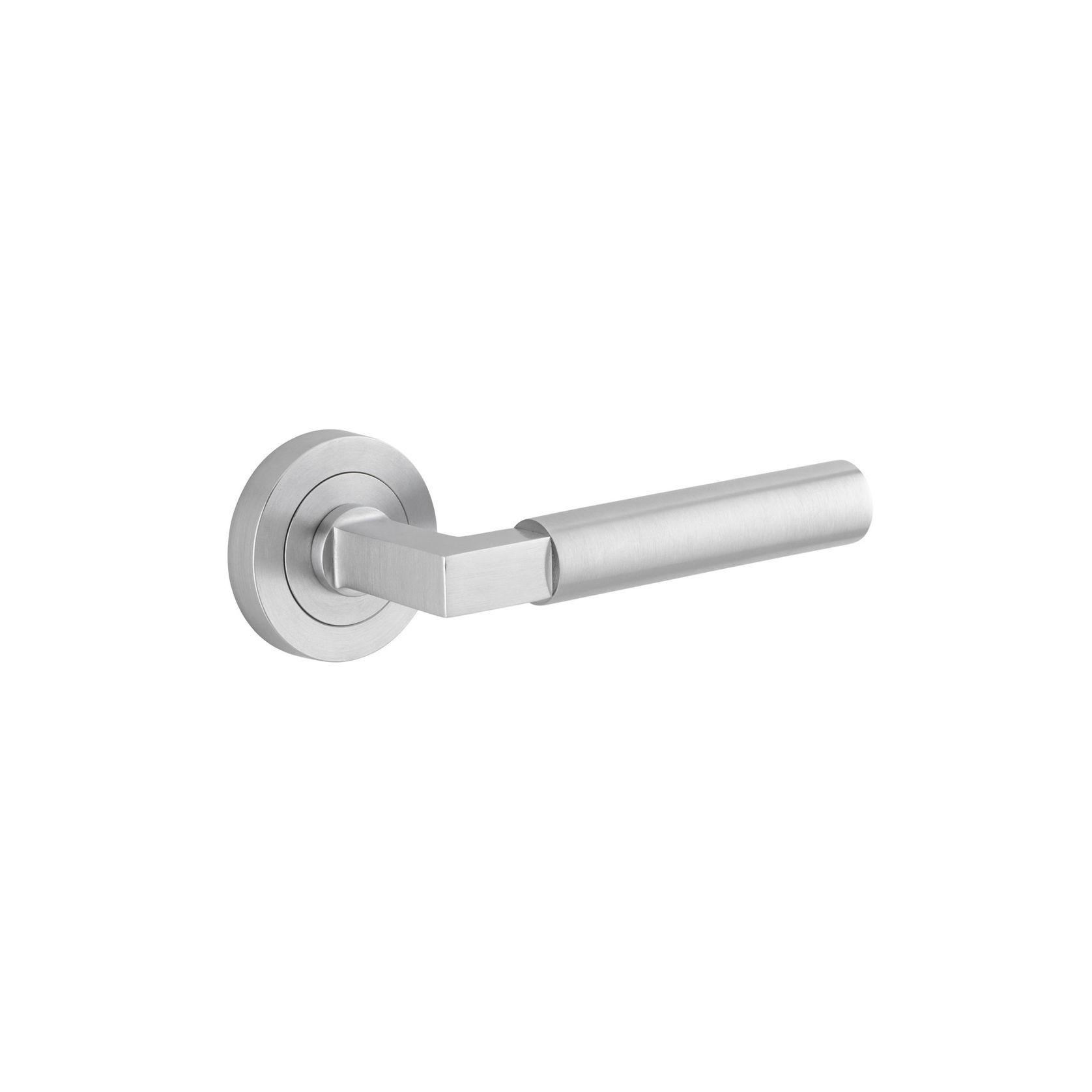 Iver Berlin Door Lever Handle on Round Rose Passage gallery detail image