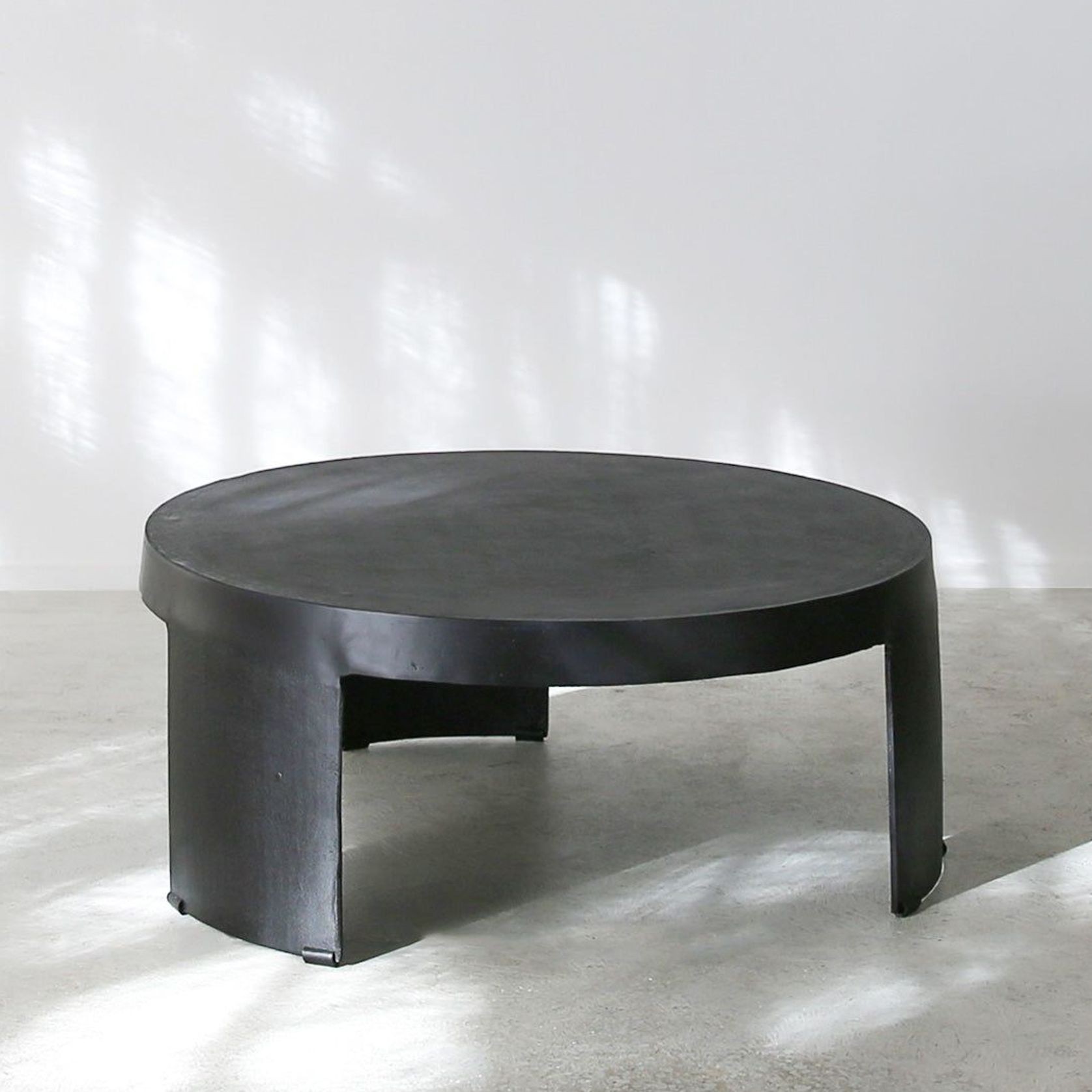 'Brutalist' Iron Coffee Table / 88cmD x 36cmH gallery detail image