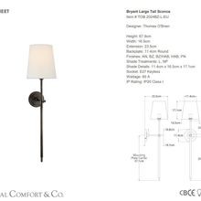 Visual Comfort Thomas Obrien Bryant Large Tail Sconce gallery detail image