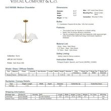 Visual Comfort Studio Burke Chandelier Medium gallery detail image