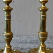 French Empire Brass Candlesticks (Pair) gallery detail image