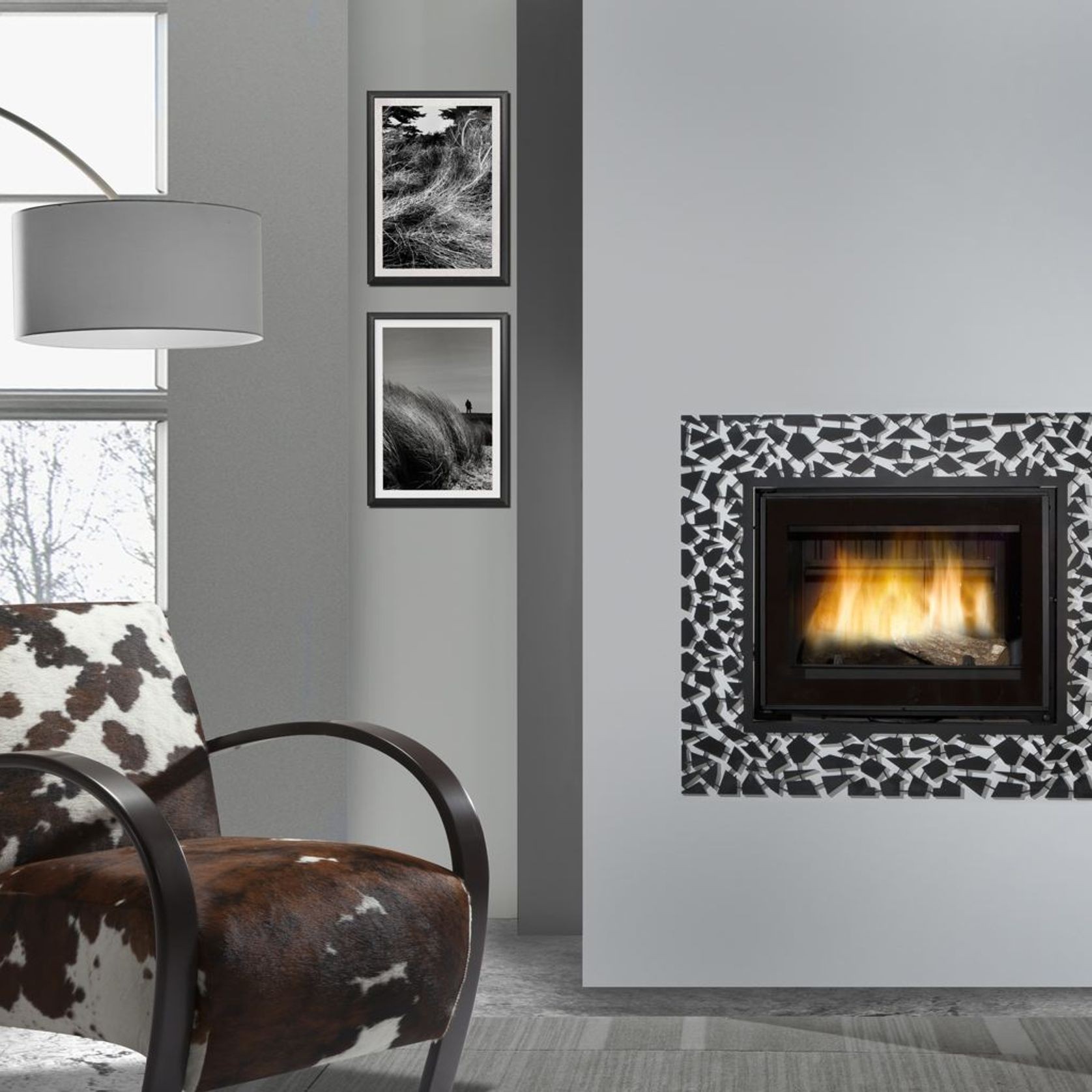 Cheminee Chazelles C800L Radiant Wood Fireplace gallery detail image