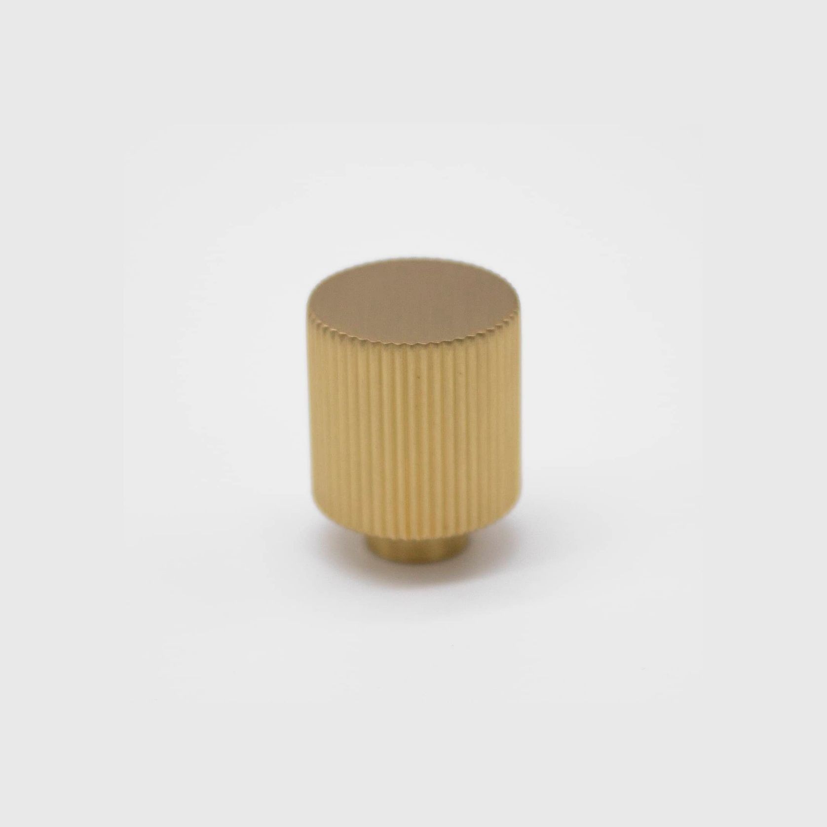Brushed Brass Fluted Knob - Rhea gallery detail image