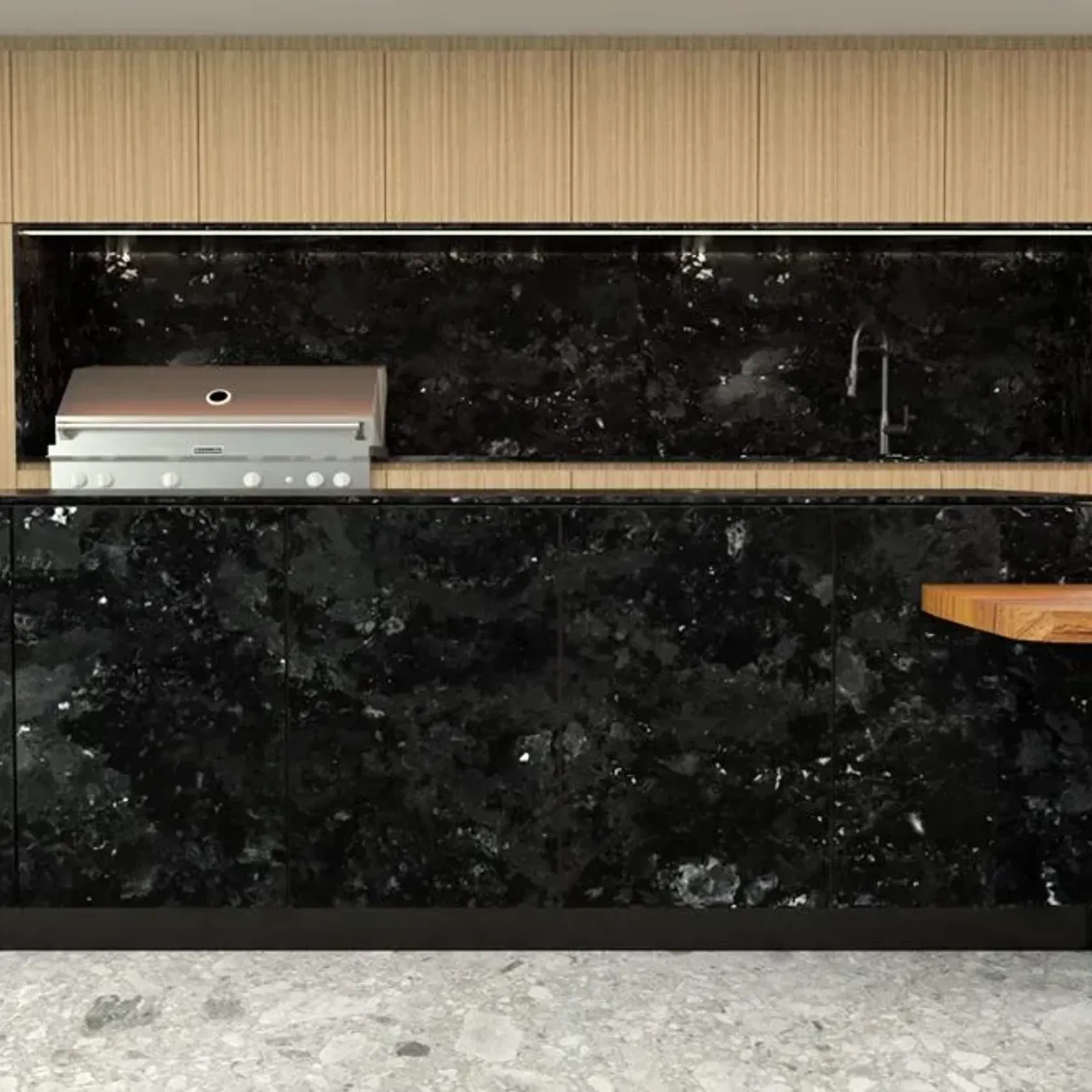 Calacatta Black Quartzite Benchtop gallery detail image