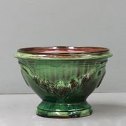 Le Chene Vert Green Coupe Anduze Pot gallery detail image