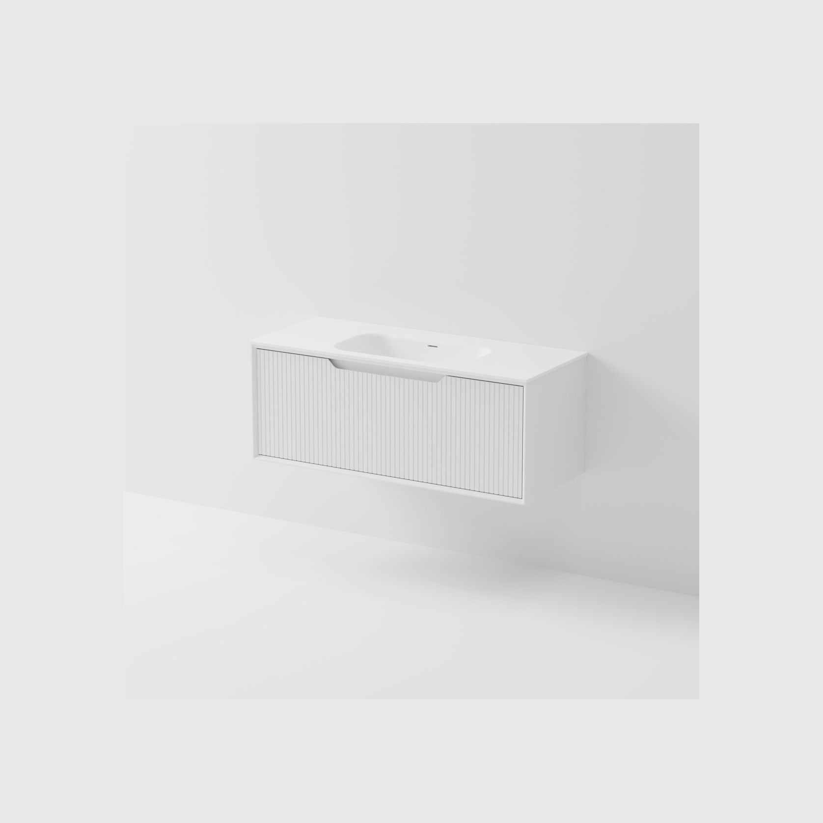 Aria 1200 Wall Hung Vanity | Inset Basin gallery detail image
