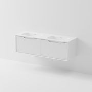 Aria 1500 Double Basin Wall Hung Vanity | Inset Basin gallery detail image