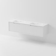 Aria 1800 Double Basin Wall Hung Vanity | Inset Basin gallery detail image