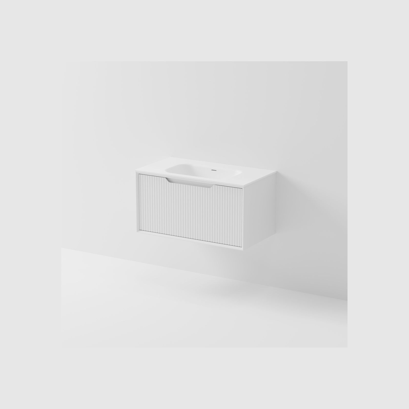 Aria 900 Wall Hung Vanity | Inset Basin gallery detail image