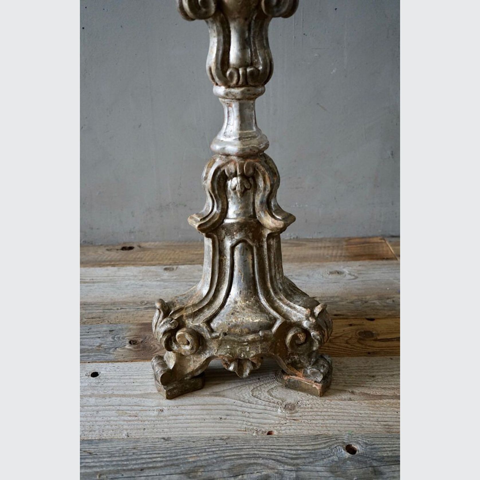 Large Antique Italian Torchere Candlestick - 1230mm gallery detail image