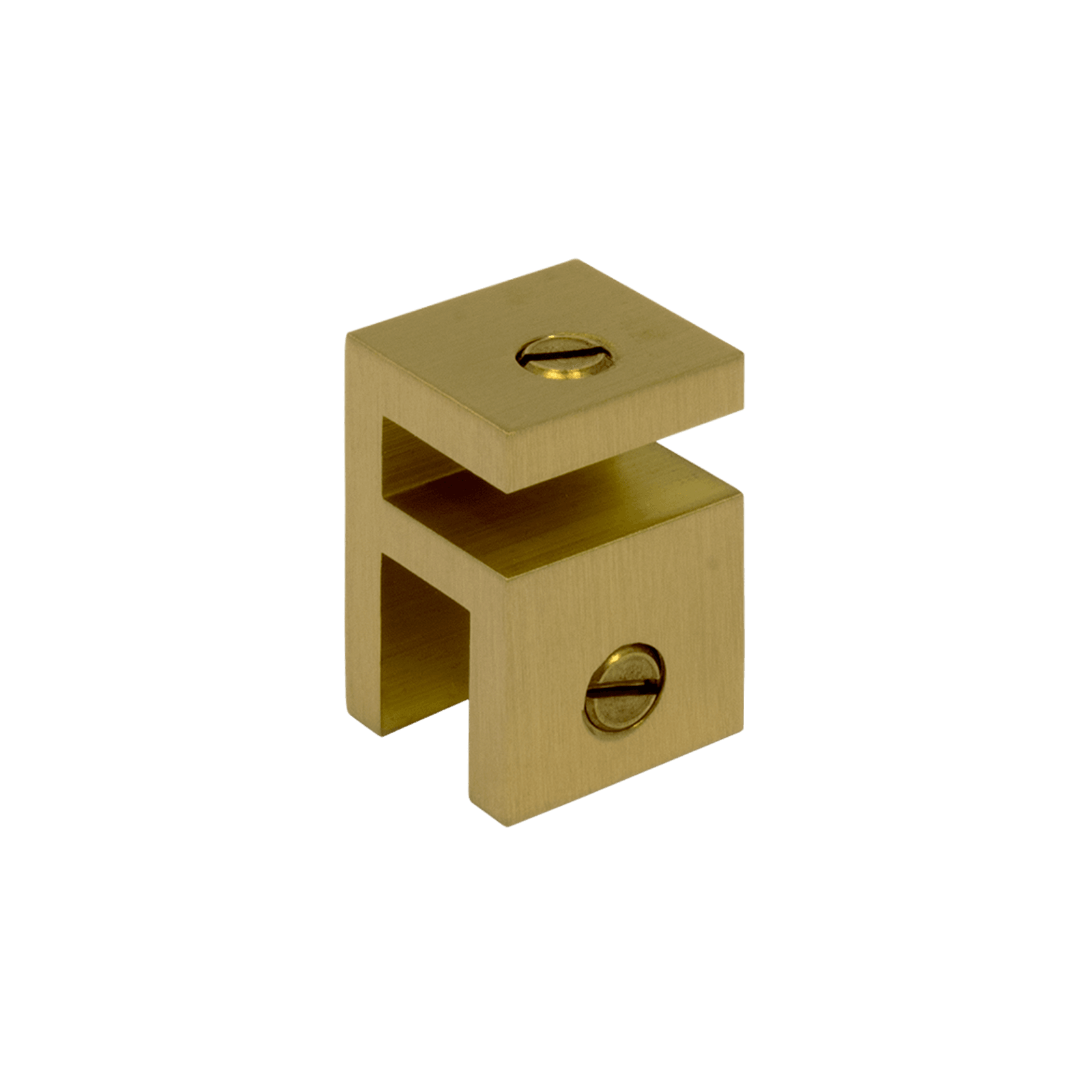Buddy Shower Glass Bracket Brushed Brass PVD gallery detail image