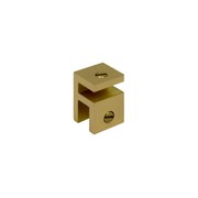 Buddy Shower Glass Bracket Brushed Brass PVD gallery detail image