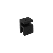 Buddy Shower Glass Bracket Matt Black gallery detail image