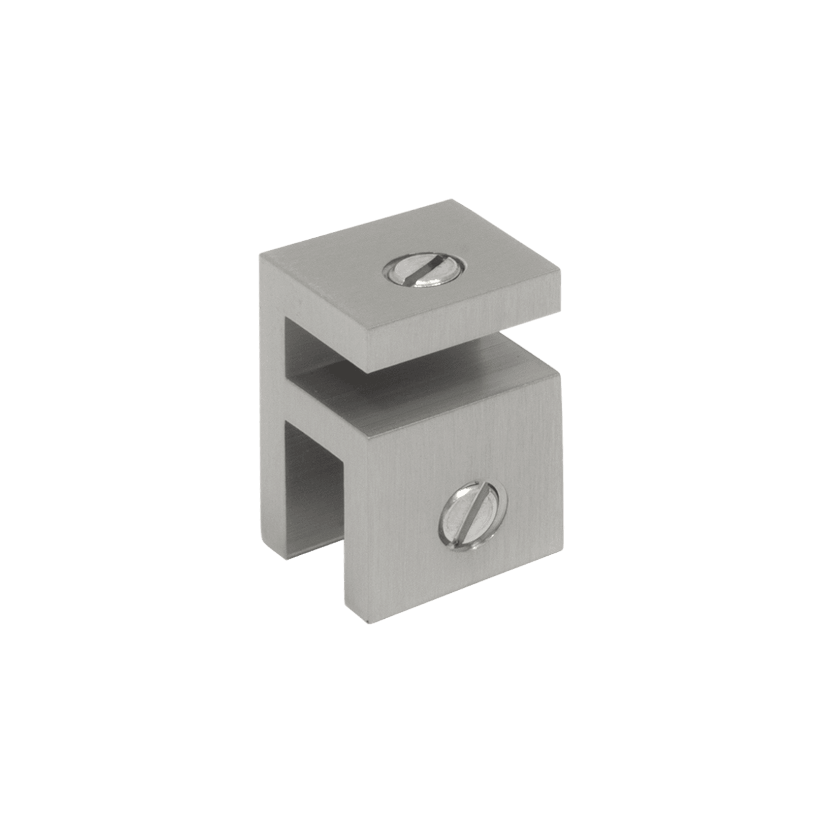 Buddy Shower Glass Bracket Brushed Nickel gallery detail image