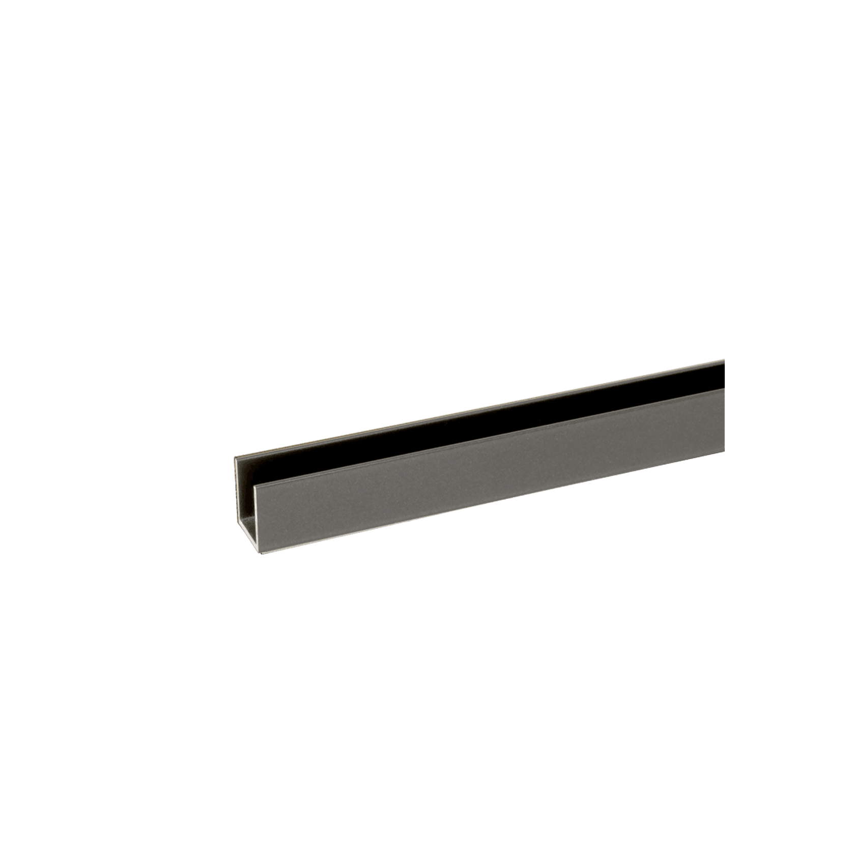 Buddy 18 x 18mm Shower Glass Channel Aged Iron / Gunmetal gallery detail image