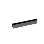 Buddy 18 x 18mm Shower Glass Channel Aged Iron / Gunmetal gallery detail image