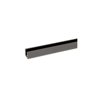 Buddy 18 x 18mm Shower Glass Channel Aged Iron / Gunmetal gallery detail image