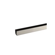 Buddy 18 x 18mm Shower Glass Channel Brushed Nickel gallery detail image