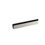 Buddy 18 x 18mm Shower Glass Channel Brushed Nickel gallery detail image