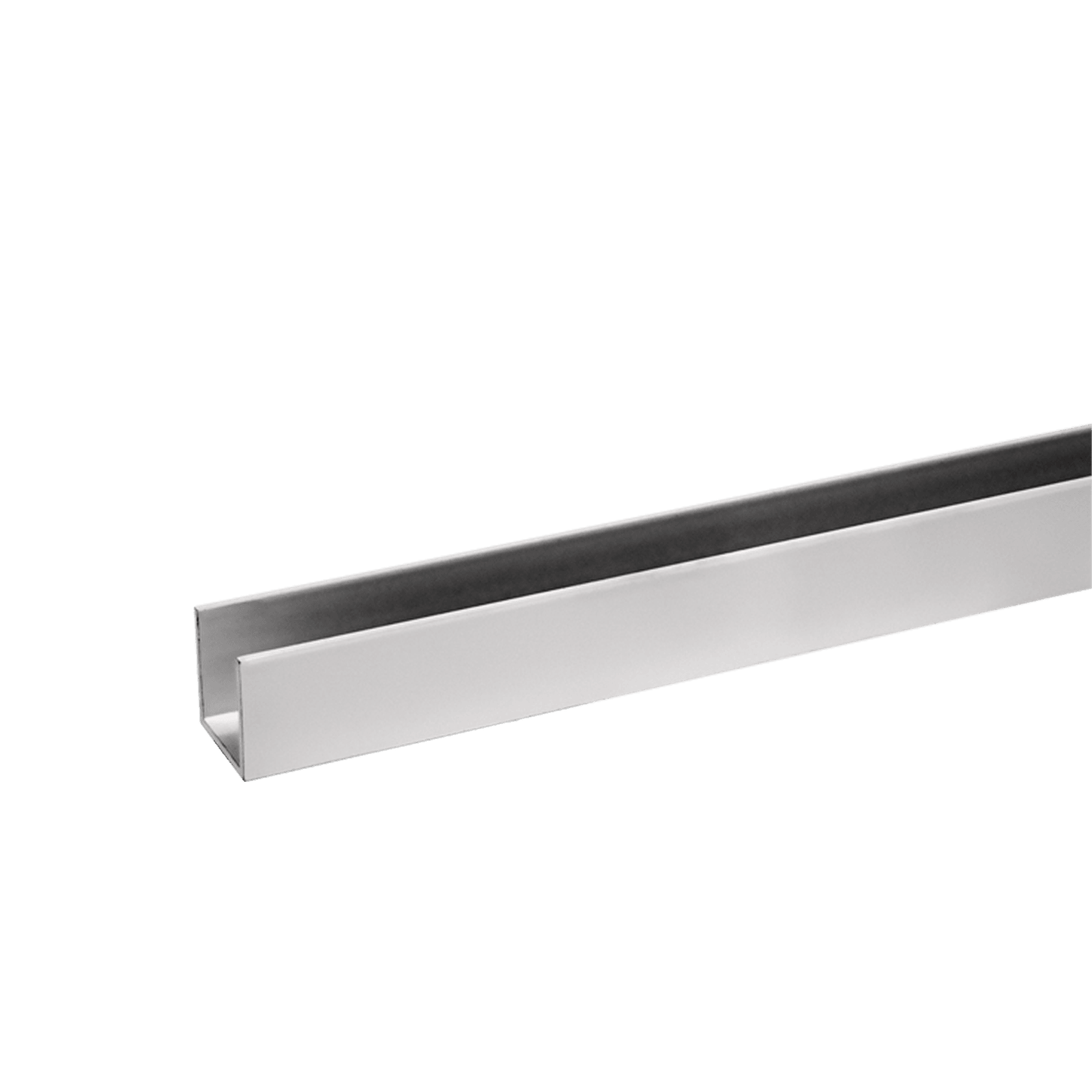 Buddy 18 x 18mm Shower Glass Channel Matt White gallery detail image