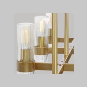 Geneva 10 Light Linear Chandelier gallery detail image