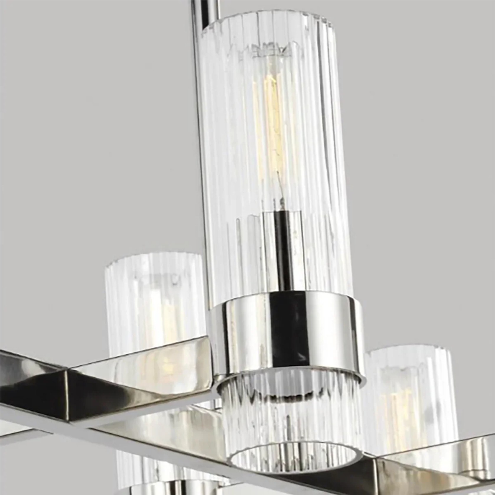 Geneva 10 Light Linear Chandelier gallery detail image